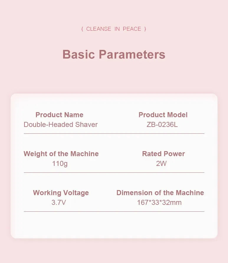 LUMÉA™ 2-in-1 Dual-Head Women’s Electric Grooming Razor – Wet & Dry, Painless & Gentle