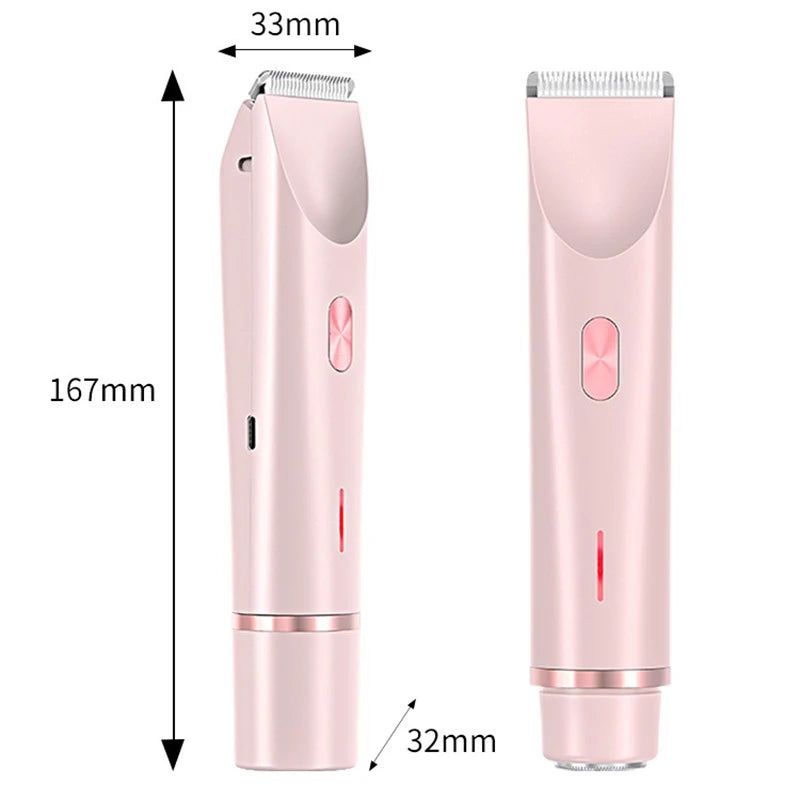 LUMÉA™ 2-in-1 Dual-Head Women’s Electric Grooming Razor – Wet & Dry, Painless & Gentle