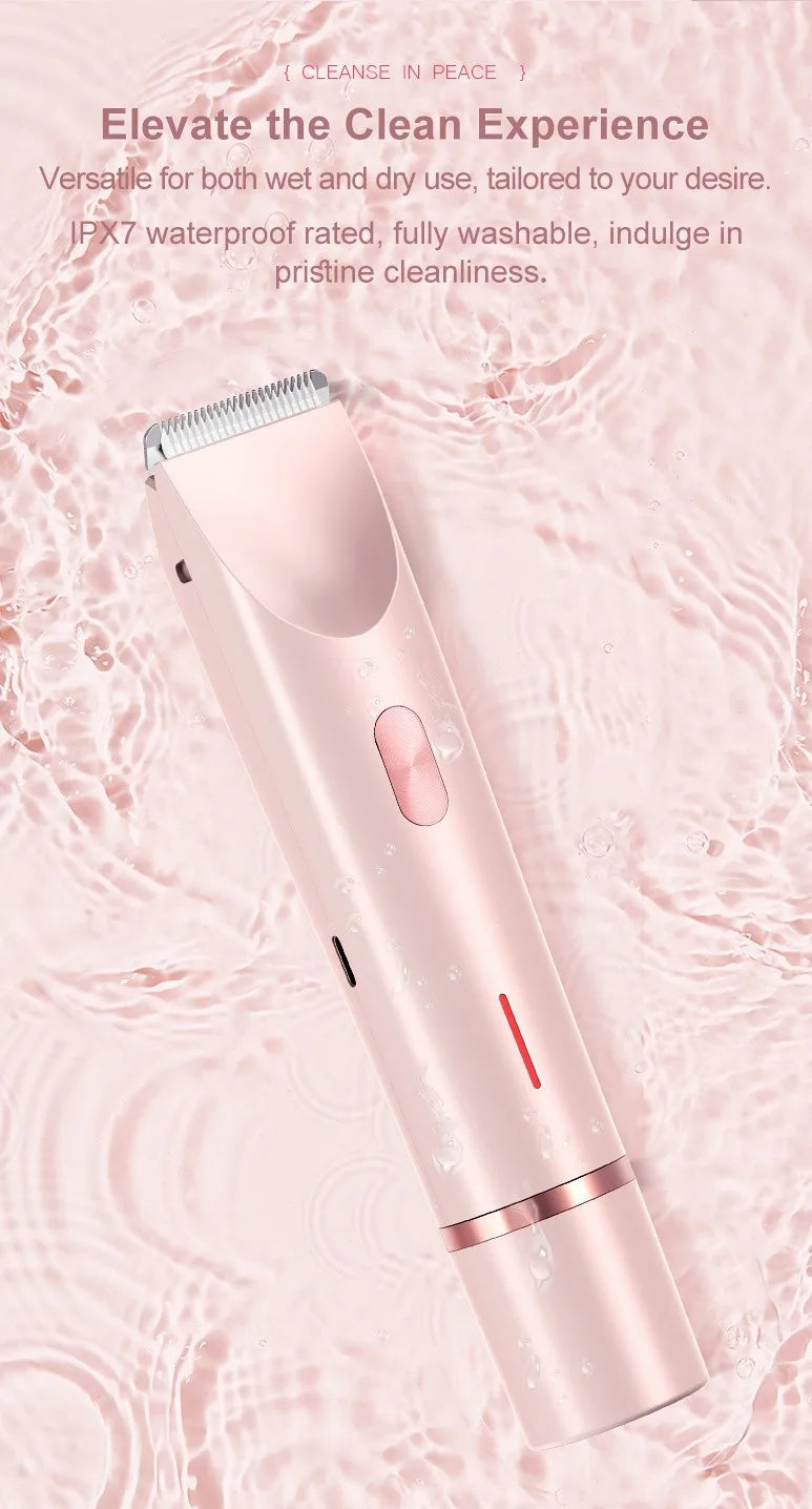 LUMÉA™ 2-in-1 Dual-Head Women’s Electric Grooming Razor – Wet & Dry, Painless & Gentle